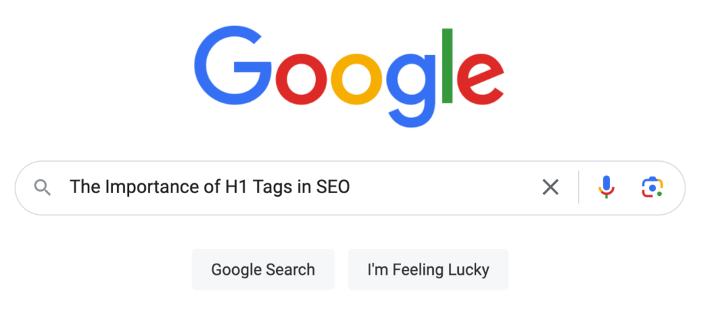 The Importance of H1 Tags in SEO